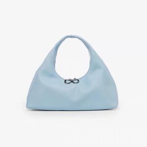 STAUD Light Blue Hobo Bag